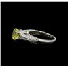 Image 3 : 2.76 ctw Yellow Sapphire and Diamond Ring - 18KT White Gold