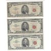 Image 1 : 1963 $5 Red Seal Bill Lot of 3