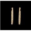 Image 1 : 2.60 ctw Diamond Earrings - 14KT Yellow Gold