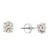 Image 2 : 1.41 ctw Diamond Stud Earrings - 14KT White Gold