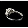 Image 3 : 14KT White Gold 0.82 ctw Diamond Ring