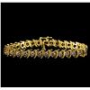 Image 1 : 4.85 ctw Diamond Bracelet - 14KT Yellow Gold