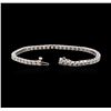 Image 3 : 4.66 ctw Diamond Tennis Bracelet - 14KT White Gold