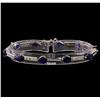Image 1 : 14KT White Gold 10.40 ctw Sapphire and Diamond Bracelet