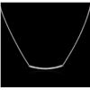Image 2 : 14KT White Gold 0.84 ctw Diamond Necklace