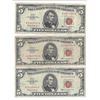 Image 1 : 1963 $5 Red Seal Bill Lot of 3