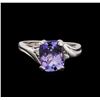 Image 2 : 14KT White Gold 2.08 ctw Tanzanite and Diamond Ring