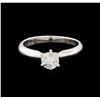 Image 2 : 0.59 ctw Diamond Solitaire Ring - 14KT White Gold