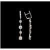 Image 2 : 14KT White Gold 2.24 ctw Diamond Earrings