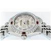 Image 2 : Rolex Stainless Steel Yellow MOP Diamond and Ruby DateJust Ladies Watch