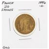 Image 1 : 1896-A France 20 Francs Gold Coin