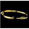 Image 3 : 0.45 ctw Diamond Bangle Bracelet - 14KT Yellow Gold