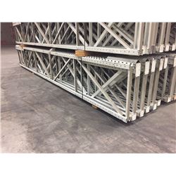 10 - 20FT MASTORRACK PALLET RACKING UPRIGHTS, WITH 60 - 9FT REINFORCED HEAVY DUTY CROSS BARS