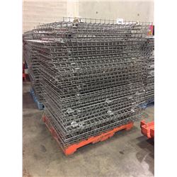 PALLET OF ASSORTED QUANTITY OF PALLET RACKING WIRE SHELVES