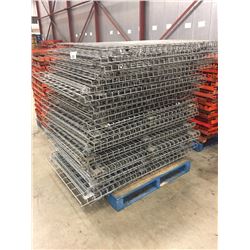 PALLET OF ASSORTED QUANTITY OF PALLET RACKING WIRE SHELVES