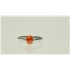 Image 1 : STERLING SILVER FIRE OPAL RING SIZE 7