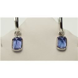 14KT GOLD  TANZANITE EARRINGS