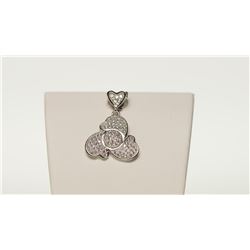 STERLING SILVER CUBIC ZIRCONIA PENDANT