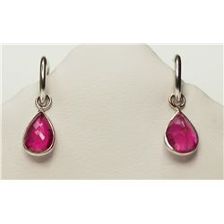 10KT GOLD  RUBY EARRINGS