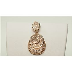 STERLING SILVER CUBIC ZIRCONIA PENDANT