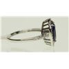 Image 1 : STERLING SILVER SAPPHIRE RING SIZE 8