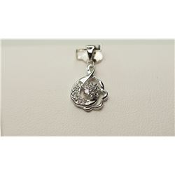 STERLING SILVER RHODUIM PLATED PENDANT