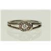 Image 1 : STERLING SILVER DIAMOND RING SIZE 7