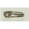 Image 3 : STERLING SILVER DIAMOND RING SIZE 7