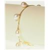 Image 1 : 10KT GOLD FRESHWATER  PEARL BRACELET