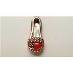 STERLING SILVER SHOE PENDANT