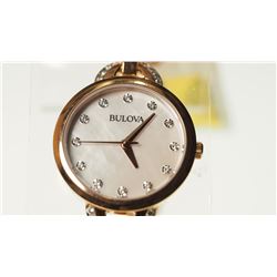 BULOVA WOMEN CRYSTAL QUARTZ WATCH