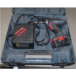 BOSCH 12V DRILL WITH CHARGER IN CASE