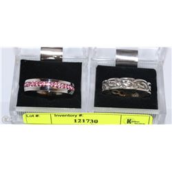 LOT OF 2 WOMENS FASHION RINGS