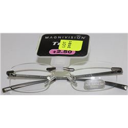 MAGNIVISION TECH ALUMINUM FRAME +2.50 SEEING