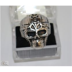 MEN'S HEAVY STAINLESS STEEL SKULL RING