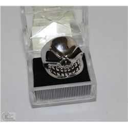 MEN'S HEAVY STAINLESS STEEL SKULL RING