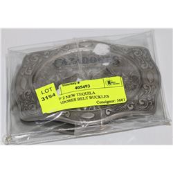 SET OF 2 NEW TEQUILA CALZADORES BELT BUCKLES