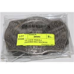 SET OF 2 NEW TEQUILA CALZADORES BELT BUCKLES