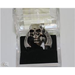 MEN'S HEAVY STAINLESS STEEL SKULL RING