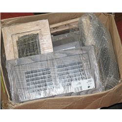 BOX OF WOODEN AIR VENTS