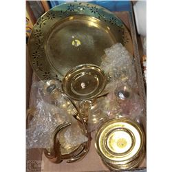 BRASS BOX - PARTYLITE CANDLE HOLDERS