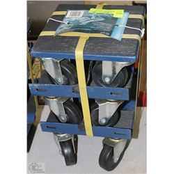 SET OF SNOWMOBILE DOLLIES