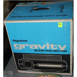 KEYSTONE GRAVITY SLIDE PROJECTOR IN BOX