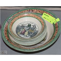DECORATIVE BOWLS MADE BY ADAMS (MADE IN ENGLAND)