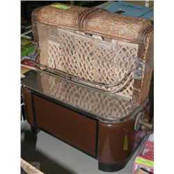 ANTIQUE ARMSTRONG GAS HEATER WITH CERAMIC BRICKS