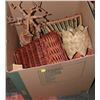 Image 1 : BOX OF WICKER BASKETS AN MORE!