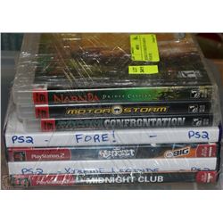 BUNDLE W/THREE PS3 GAMES & FOUR PS2