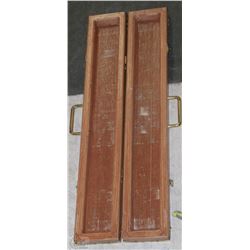 OAK AND BRASS POOL CUE CASE