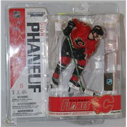 DION PHANEUF CALGARY FLAMES FIGURINE IN PACKAGE