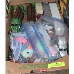 FLAT WITH BOYS TOYS INCL CHICANE CAR, TRUCKS &